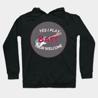 Bass Player Appreciation in Colour Hoodie